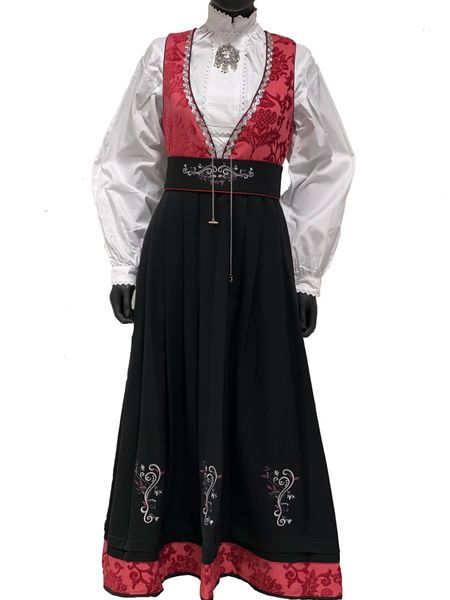 Hovedbilde Tora festdrakt rød - Barn/ungdom