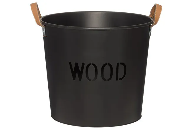 Hovedbilde Wood Vedkurv i metall