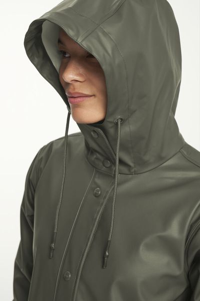 Hovedbilde Apelviken PU regnkåpe til dame i oliven