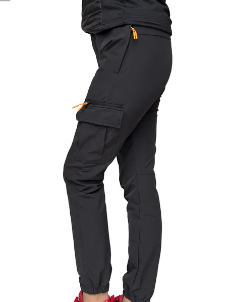 Hovedbilde Sandviken turbukse i softshell til dame  Sort - Breheim