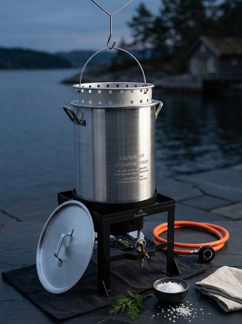 Hovedbilde Osean Krabbekoker komplett 16 kW - 35 liters panne