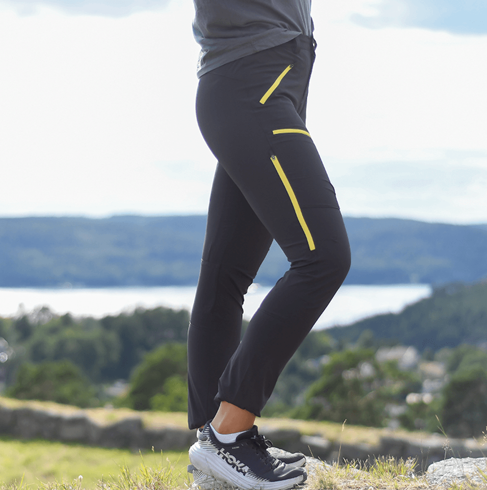 Storronden Turbukse Dame Charcoal Yellow Zip
