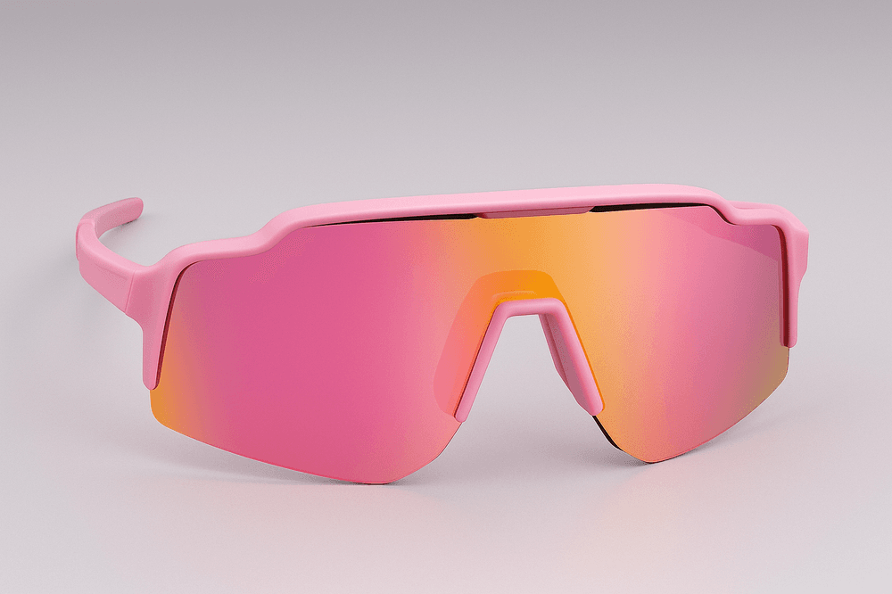 Multisport solbrille i rosa - Med etui og oppbevaringspose Sterke Tim