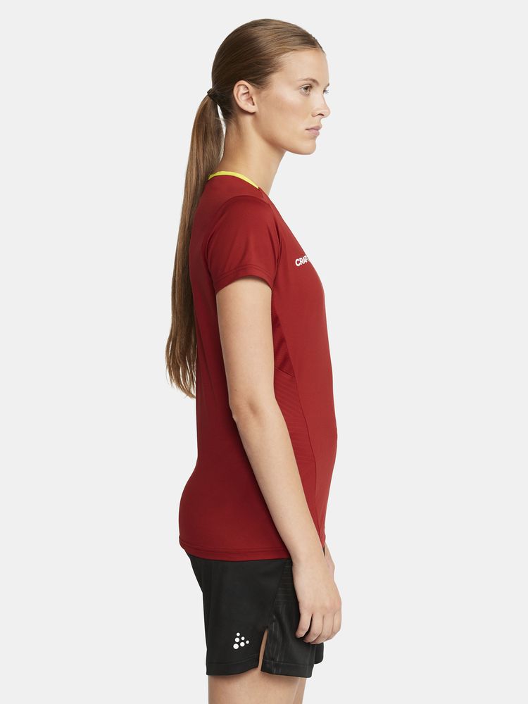 Craft Extend trenings t-skjorte dame Rhubarb