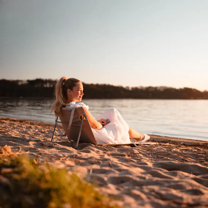 Hovedbilde Strandmatte med Ryggstøtte - Sammenleggbar Og Veldig Praktisk - BESTSELGER