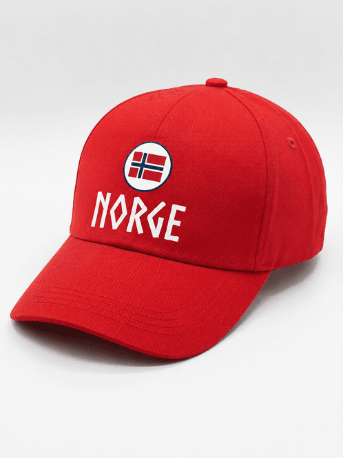 Hovedbilde Caps Norge  i rød - Unisex 